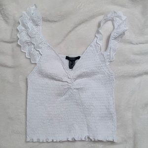forever 21 ruffled sleeve top